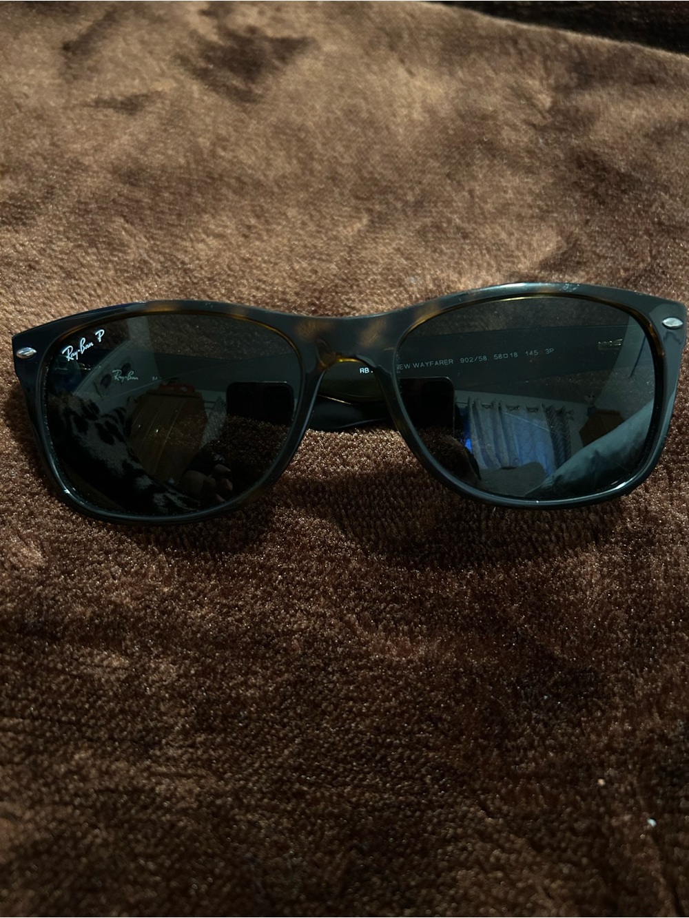 Ray-Ban Men’s Tortoiseshell Frame Sunglasses with Dark Lenses